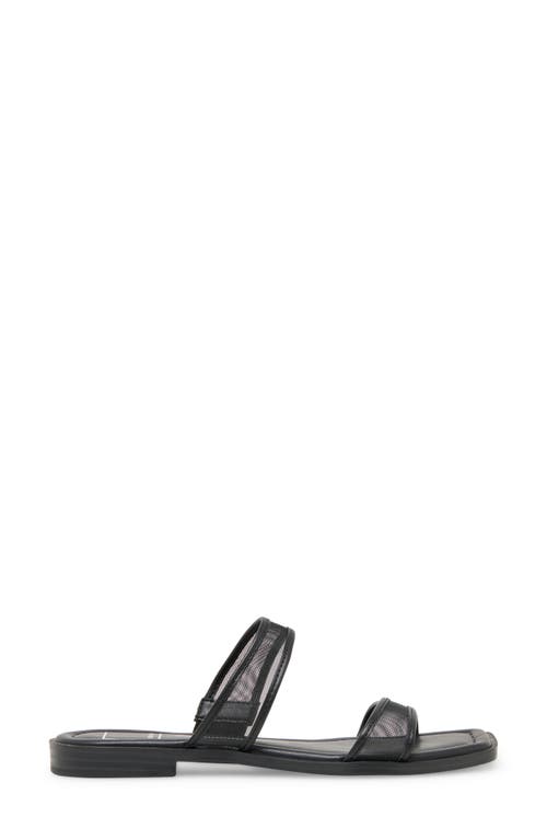 Dolce Vita Ivian Slide Sandal In Black Mesh