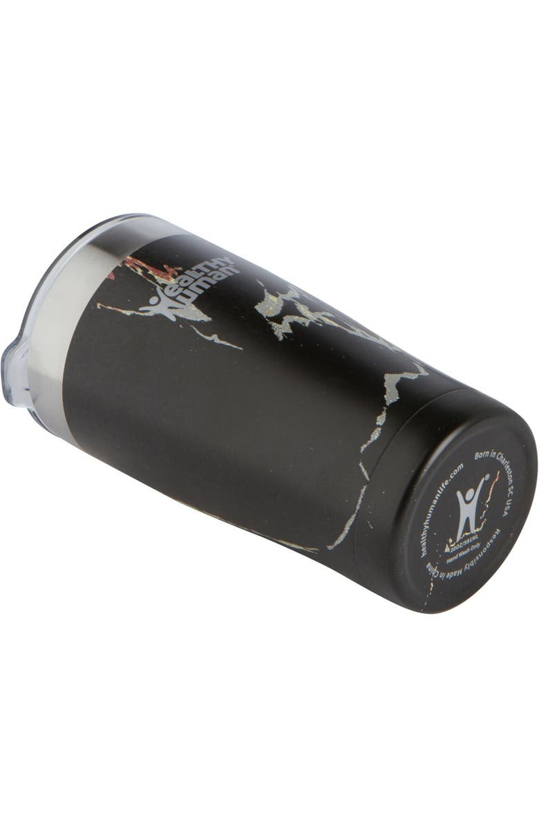 Healthy Human Stainless Steel Tumbler with Straw & Lid, 20 oz Black Onyx, Alternate, color, Black