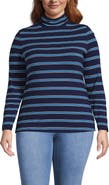 Lands' End Lightweight Jersey Long Sleeve Turtleneck