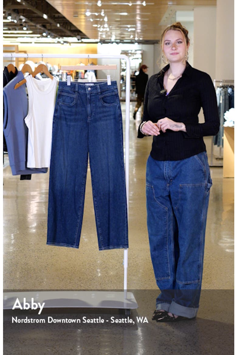 Sasha Seamed Pocket High Waist Wide Leg Jeans video