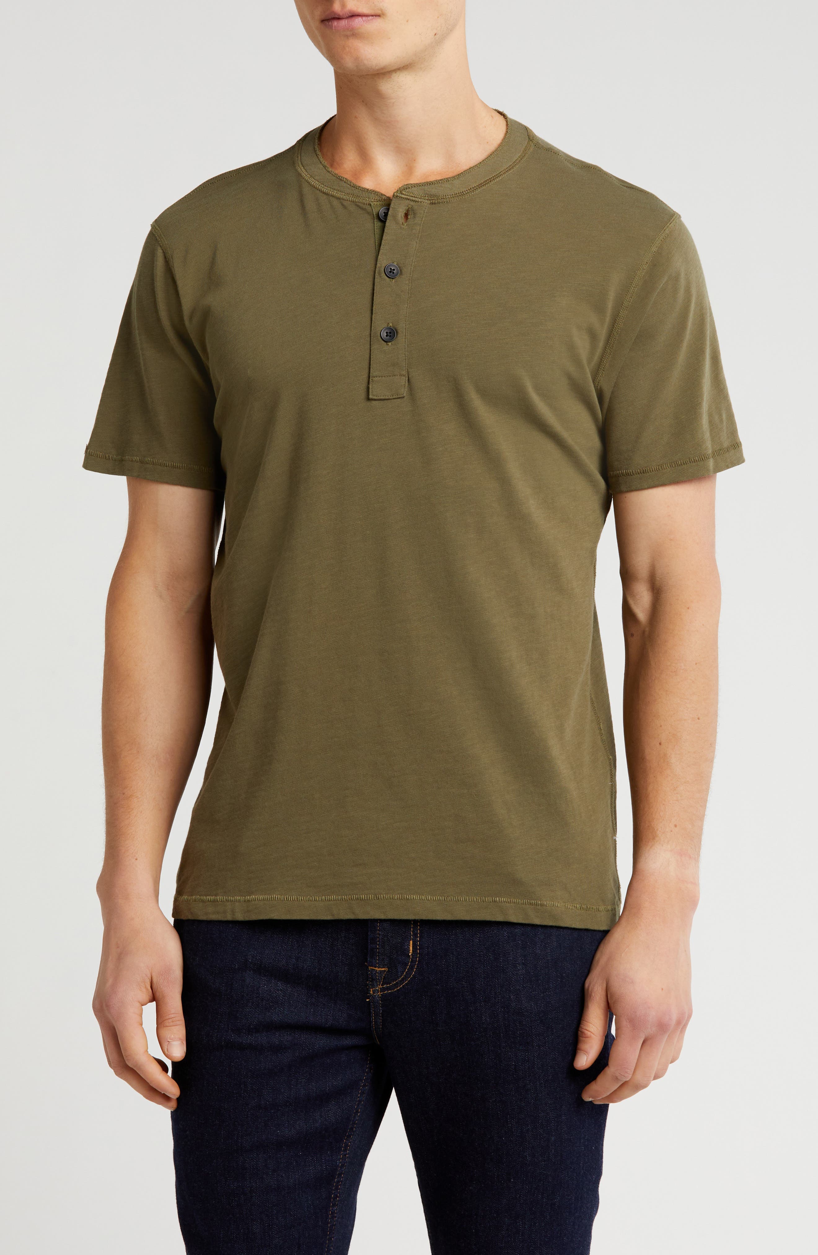 rag & bone Classic Cotton Slub Jersey Henley