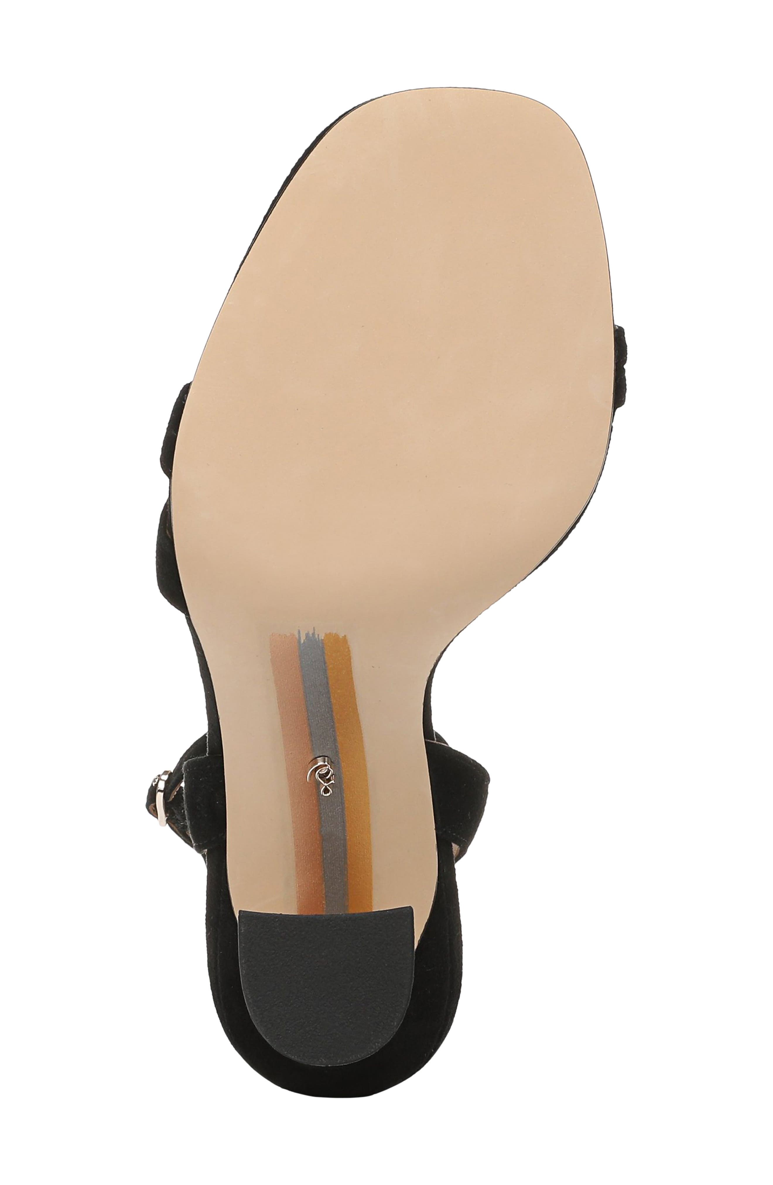 Junie Ankle Strap Sandal, Alternate, color, BLACK SUEDE