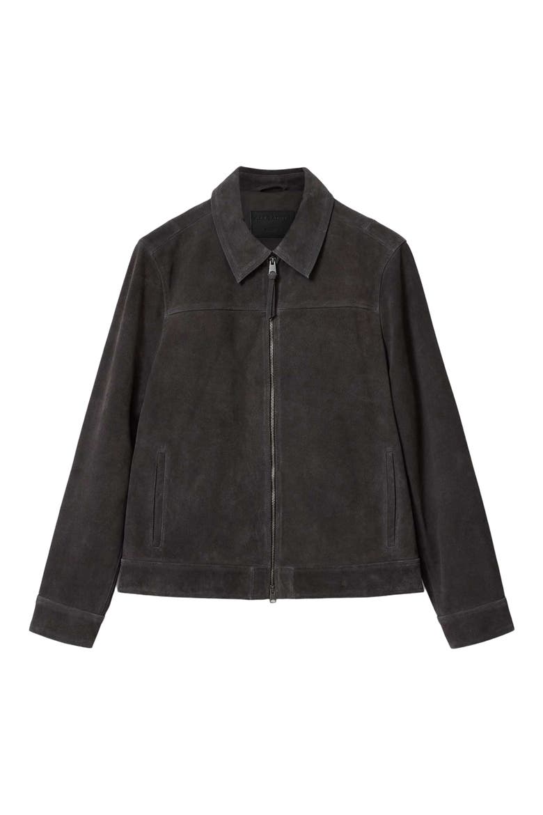 Rhone Suede Jacket, Alternate, color, ANTHRACITE GREY