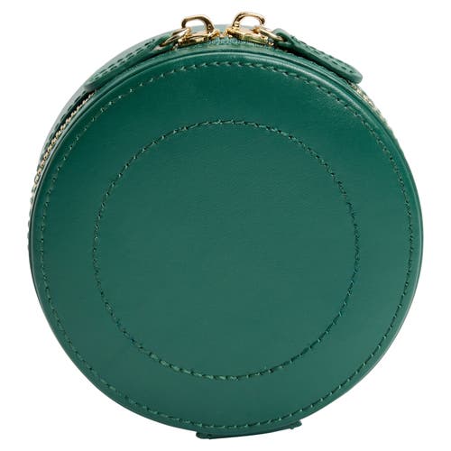 Wolf Sophia Round Zip Case In Green
