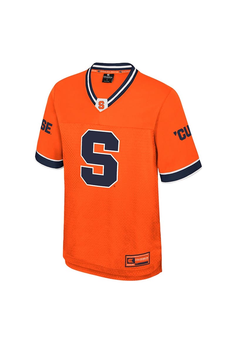 Men's Colosseum  Orange Syracuse Orange Nothing But The Hits Football Jersey, Alternate, color, Orange
