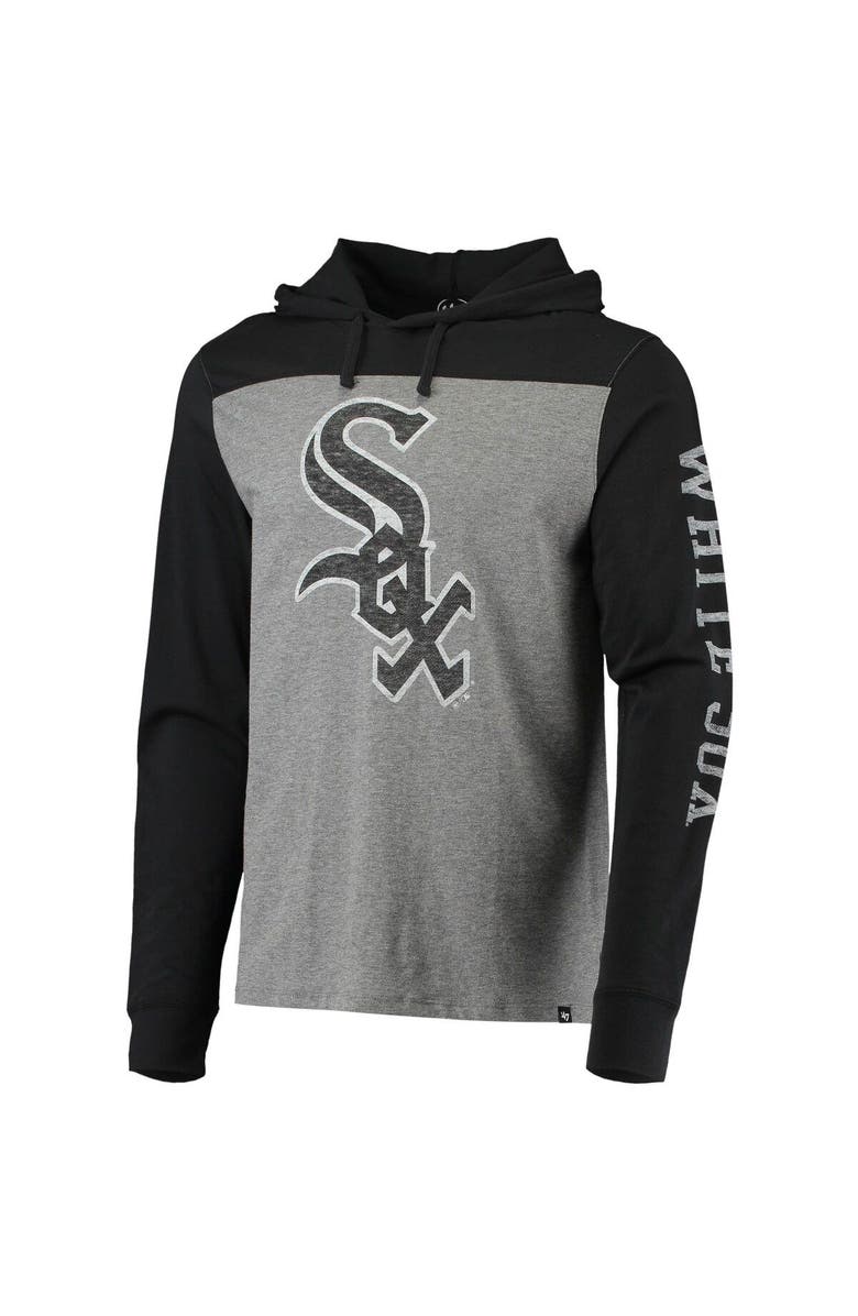 '47 Men's '47 Heathered Gray/Black Chicago White Sox Franklin Wooster Pullover Hoodie, Alternate, color, Heather Gray