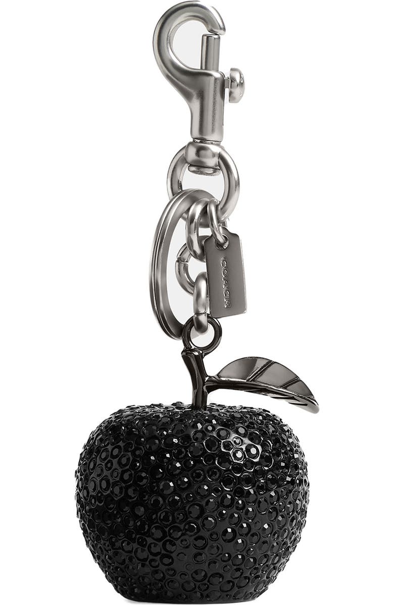 COACH Small Crystal Apple Bag Charm, Main, color,