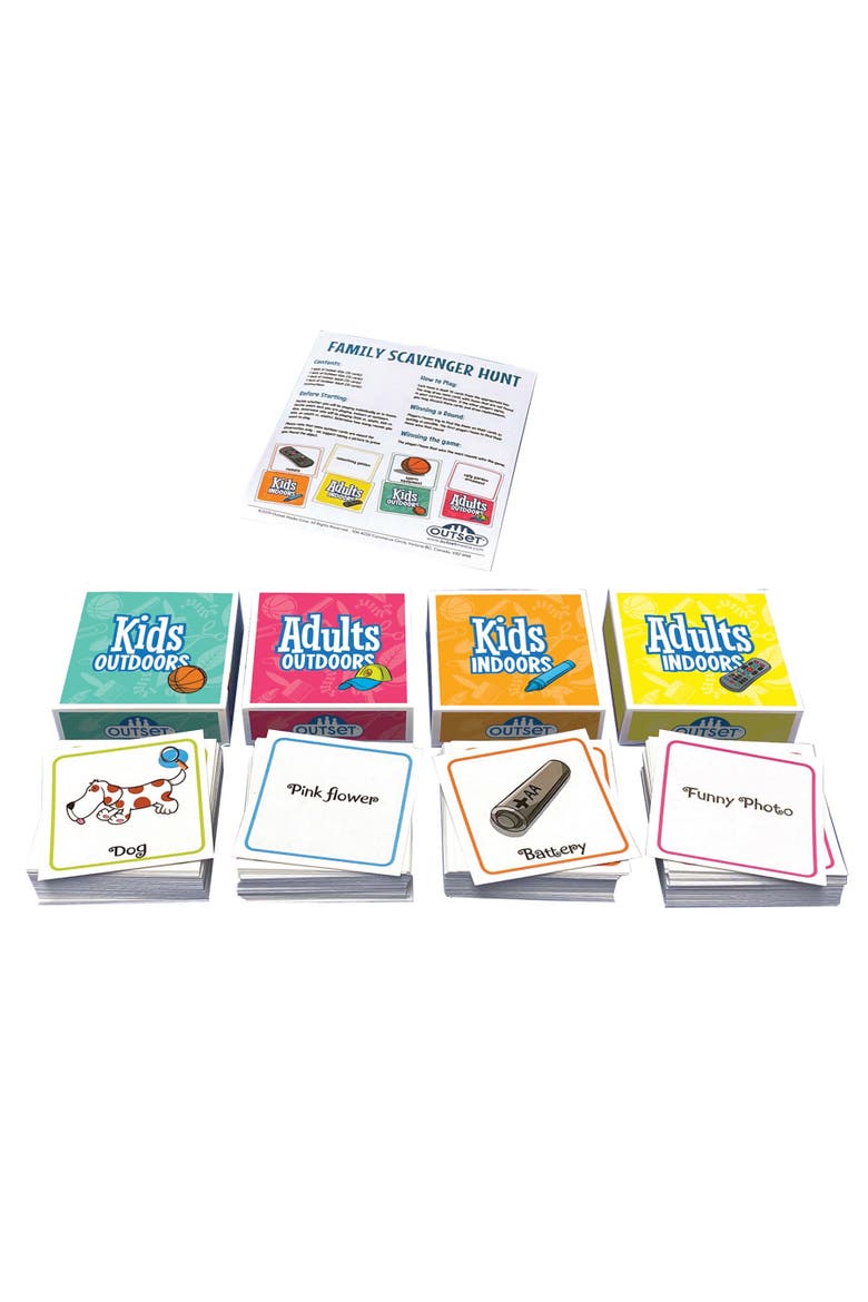 Family Scavenger Hunt in A Box Card Game, Alternate, color, Multicolored