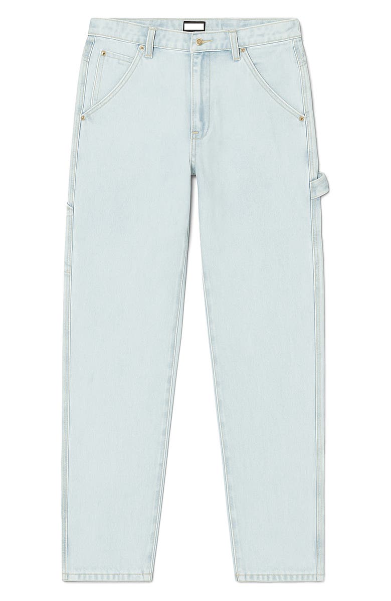 WeSC High Waist Carpenter Jeans, Main, color, Bleached Denim