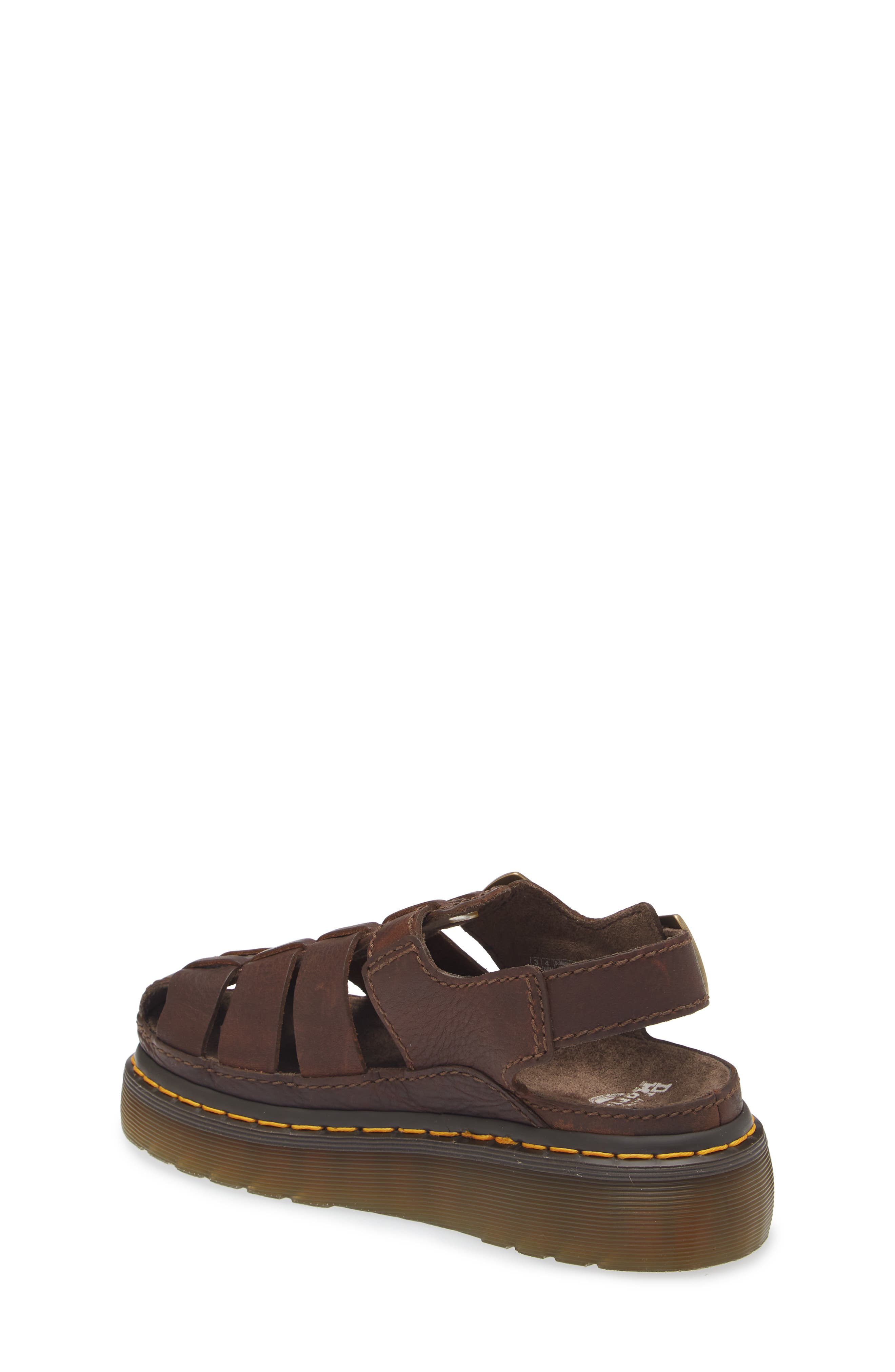 Dr. Martens Wrenlie Fisherman Sandal, Alternate, color, Dark Brown