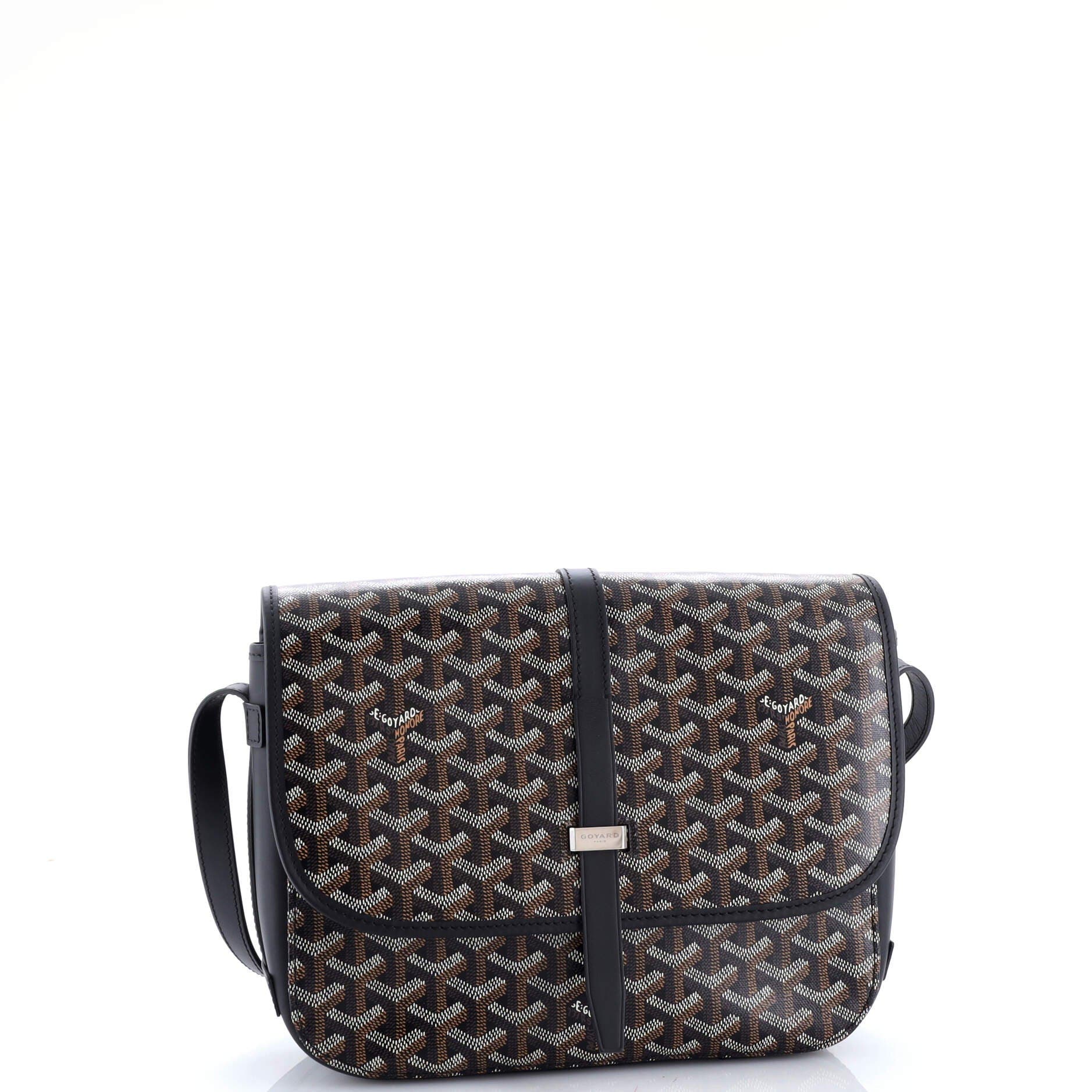 Pre-Owned Goyard Belvedere II Messenger Bag Coated Canvas MM, Alternate, color, 