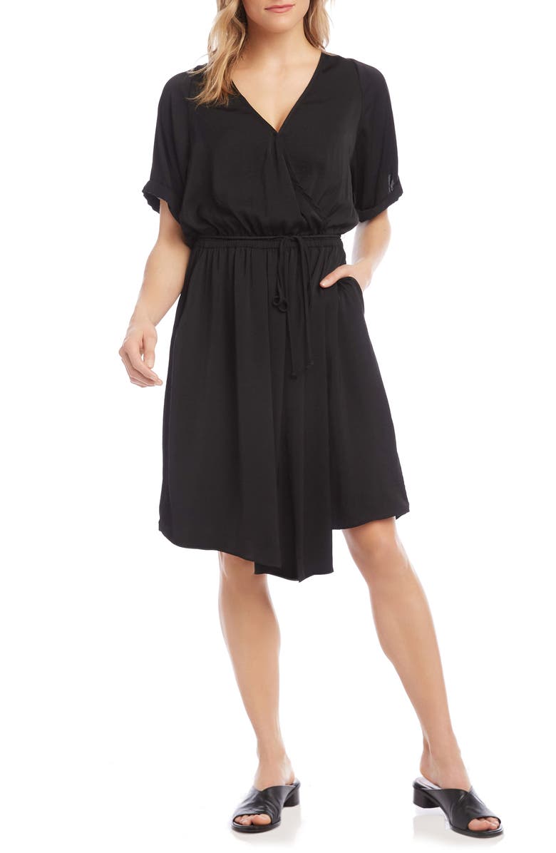 Karen Kane Faux Wrap Dress, Main, color, 