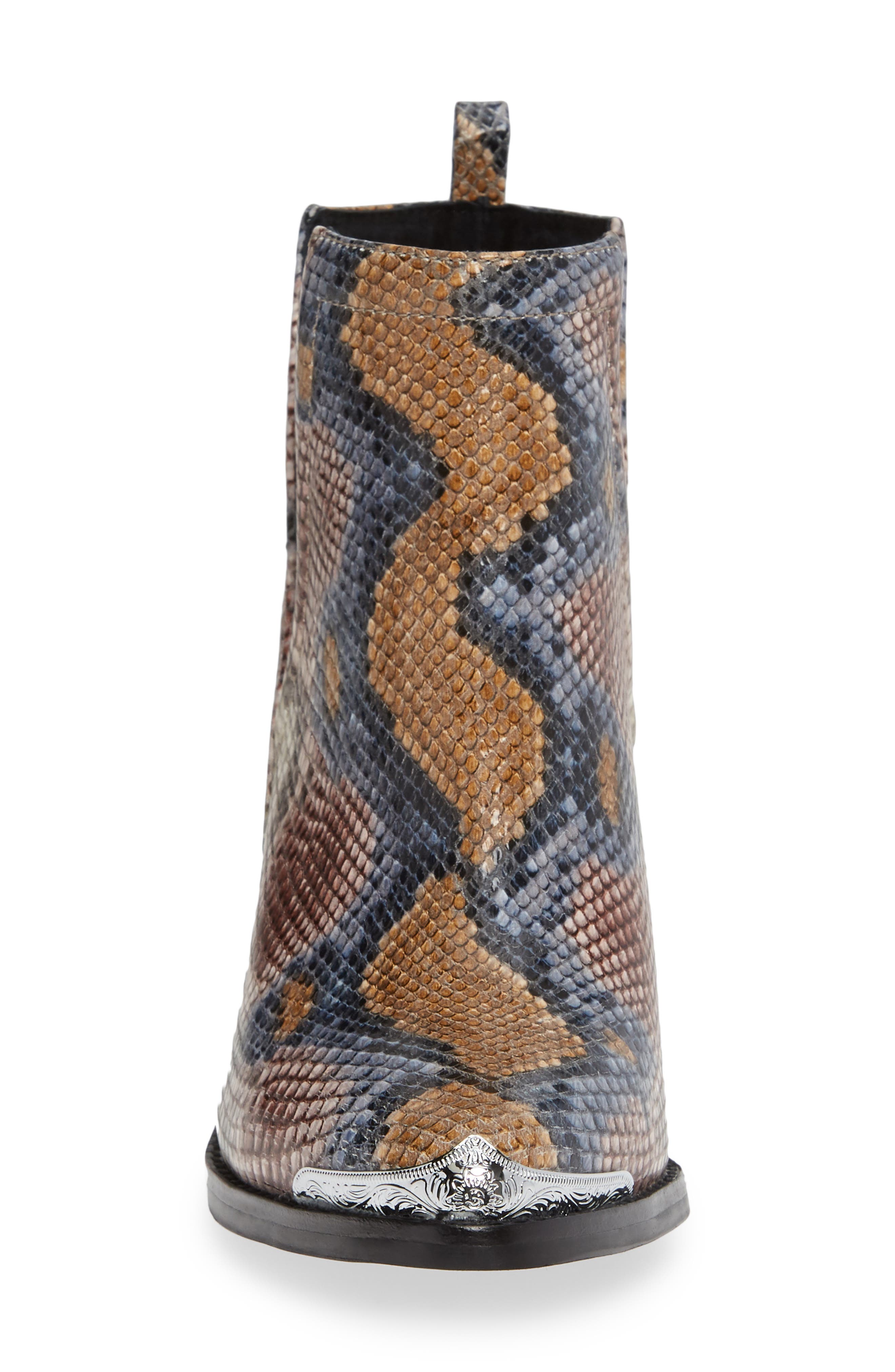 Cromwell Cutout Western Boot, Alternate, color, GREY/ WINE SNAKE PRINT LEATHER