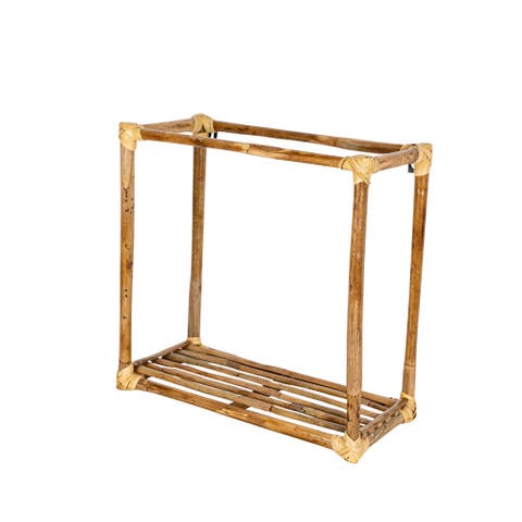 Square Wall Shelf Natural Cane