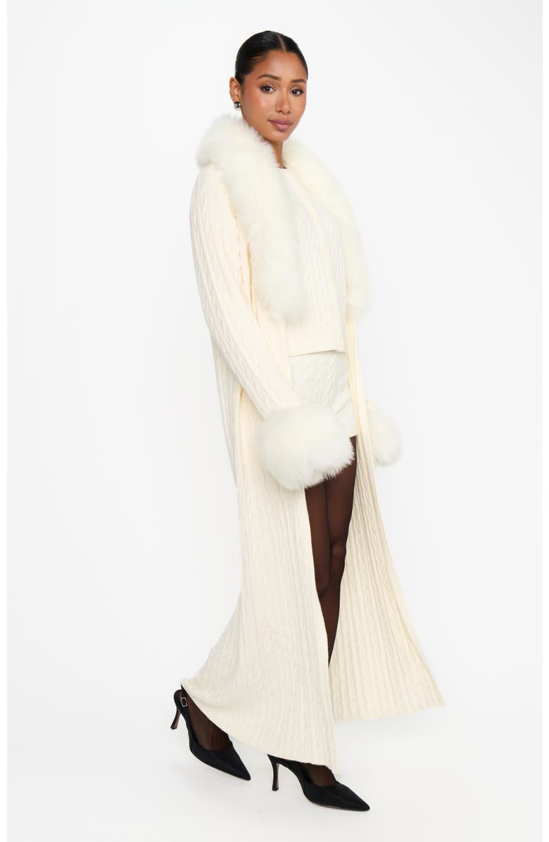 Show Me Your Mumu Stormi Cardigan, Alternate, color, Snow Cable Knit