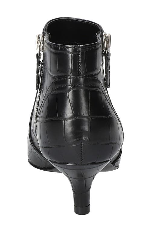 Easy Street Womens Annalee Kitten Heel Dress Boots In Black