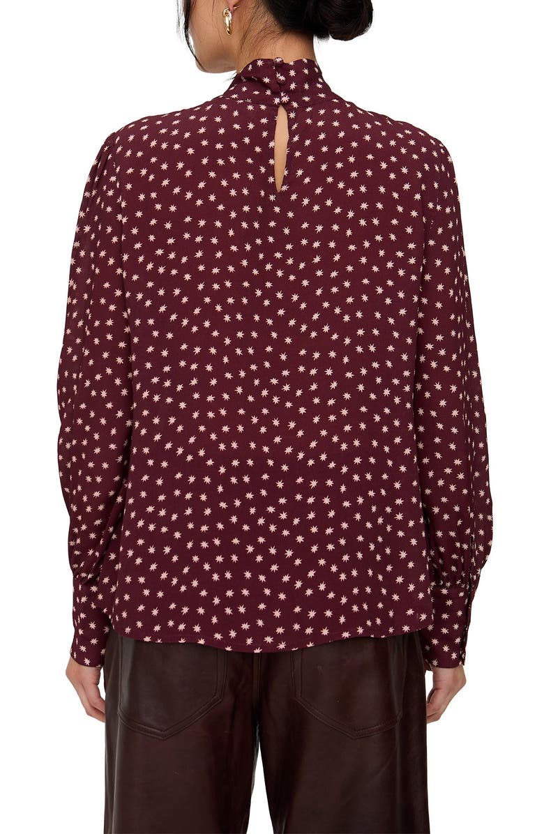 Lily and Lionel London Fifi bow Blouse, Alternate, color, Burgundy