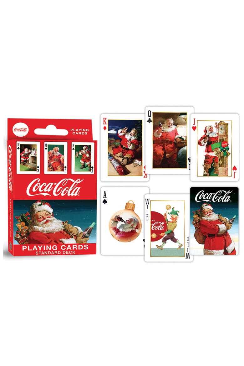 Coca-Cola Vintage Santa Playing Cards, Alternate, color, Multicolor