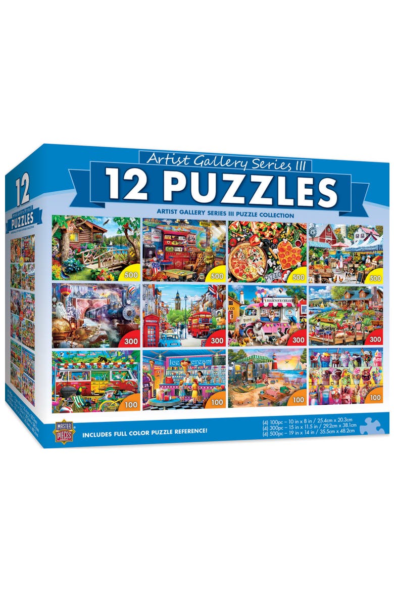 Artist Gallery V3 Puzzle 12 Pack, Main, color, Multicolor