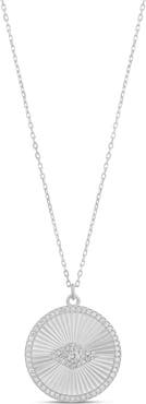 SHYMI Round Evil Eye Pendant Necklace