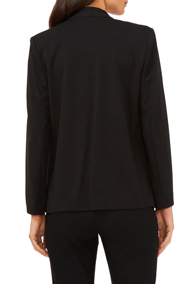Chaus Beatrice Ponte Blazer, Alternate, color, Rich Black