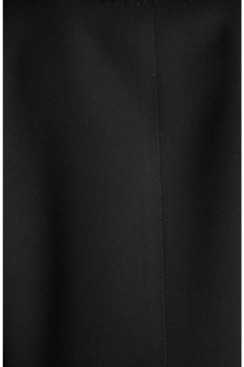 Wool Grain de Poudre Crop Tuxedo Jacket, Alternate, color, BLACK/ DEEP BLUE NAVY