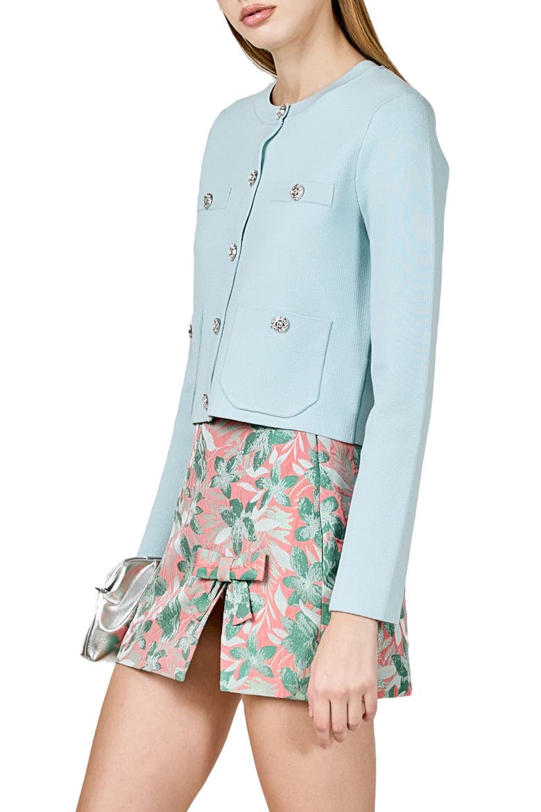 Rhinestone Cardigan, Alternate, color, POWDER BLUE