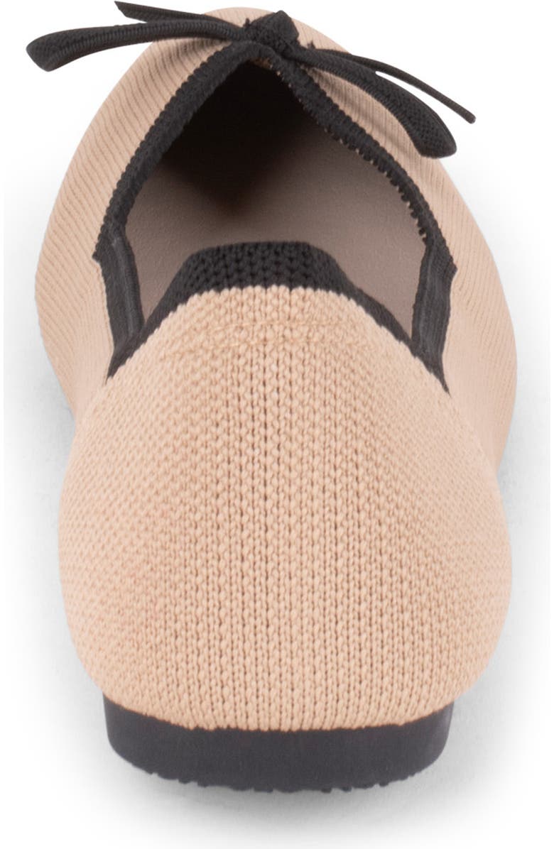 Tahari Tortuga Ballet Flat, Alternate, color, Camel/ Black