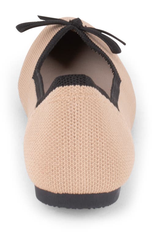 Tahari Tortuga Ballet Flat In Neutral
