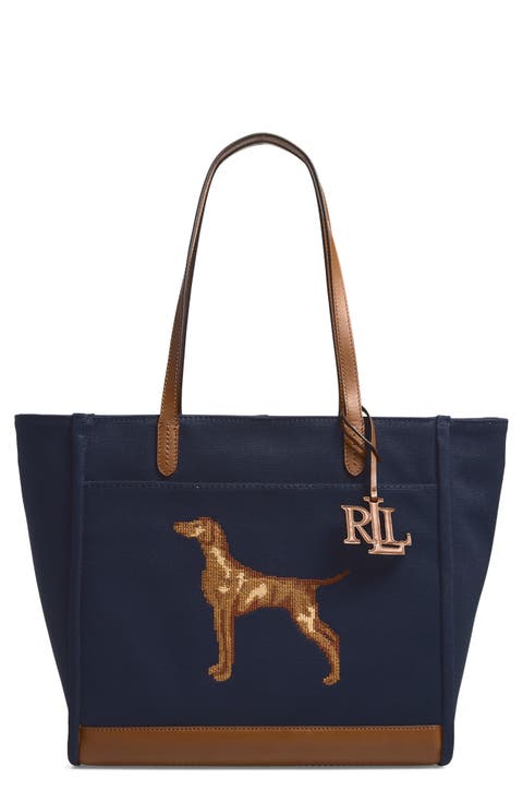 Camryn Large Embroidered Canvas Tote
