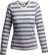 Faves Long Sleeve Ribbed V-Neck Tee