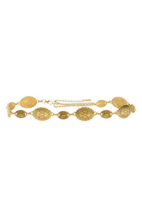 Festival Engraved Medallion Belt