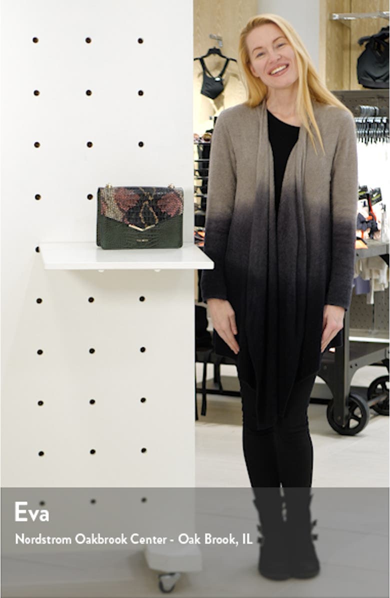 Gemmeh Slim Bar Snake Skin Embossed Crossbody Bag, sales video thumbnail