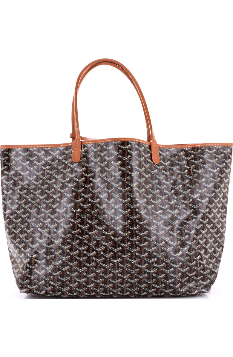 Pre-Owned Goyard Saint Louis Tote Coated Canvas GM, Main, color, Black