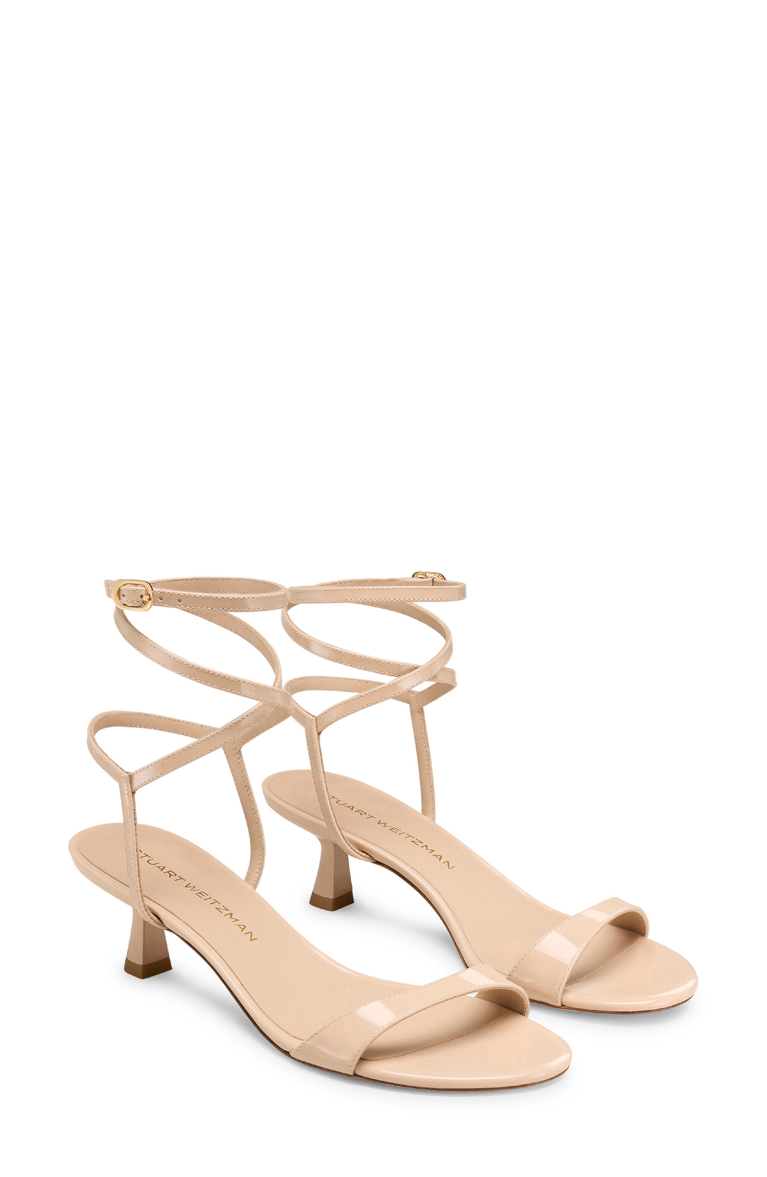 Nudist Wrap Sandal, Main, color, BARELY BEIGE