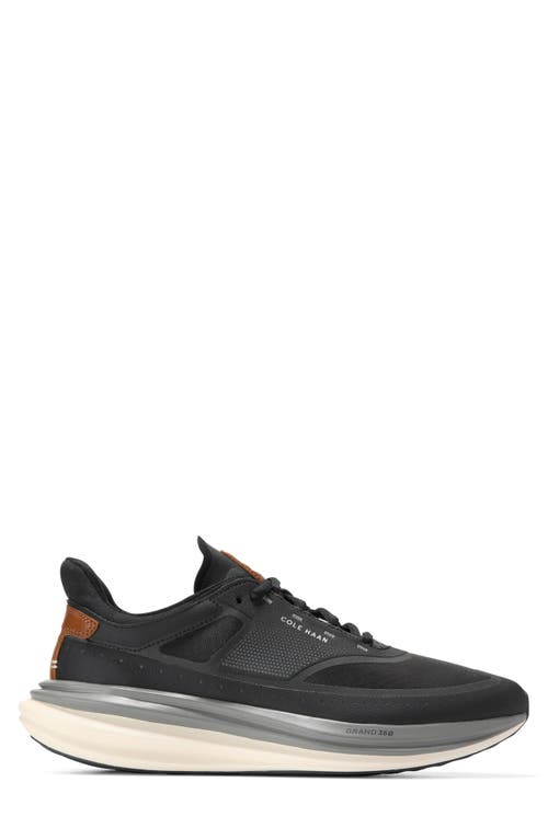 Cole Haan Men's Øriginal Grand Quadstar Running Sneakers - Black Size 12 In Black/british Tan/periscope