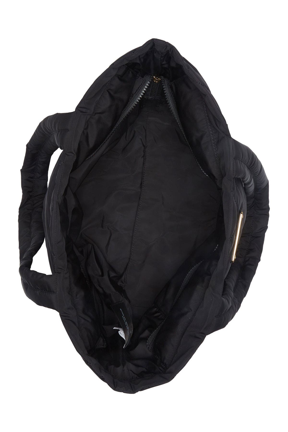 Marc Jacobs Medium Quilted Nylon Tote, Alternate, color, Black