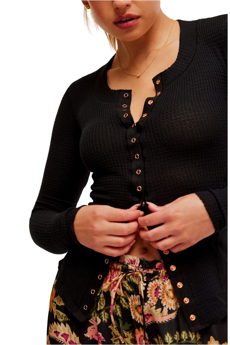 Intimately FP Going Places Cardi, Alternate, color, BLACK