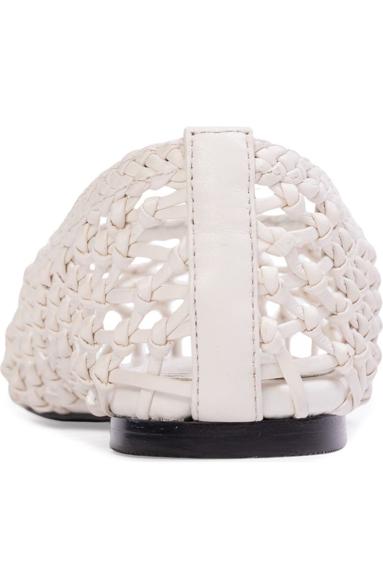 BLACK SUEDE STUDIO Sonia Flat, Alternate, color, Coconut Leather