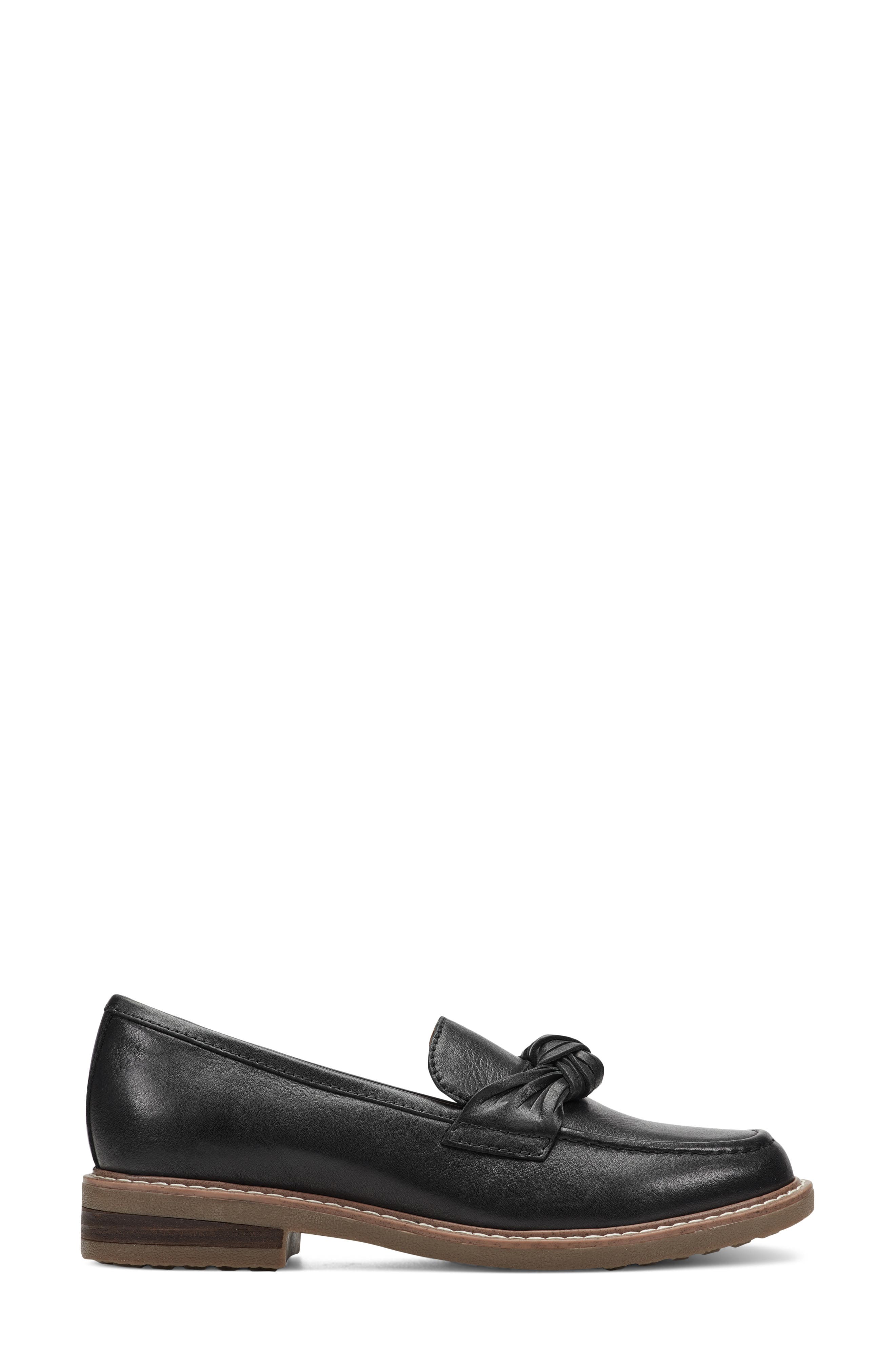 Earth<sup>®</sup> Jade Knot Detail Loafer, Alternate, color, Black