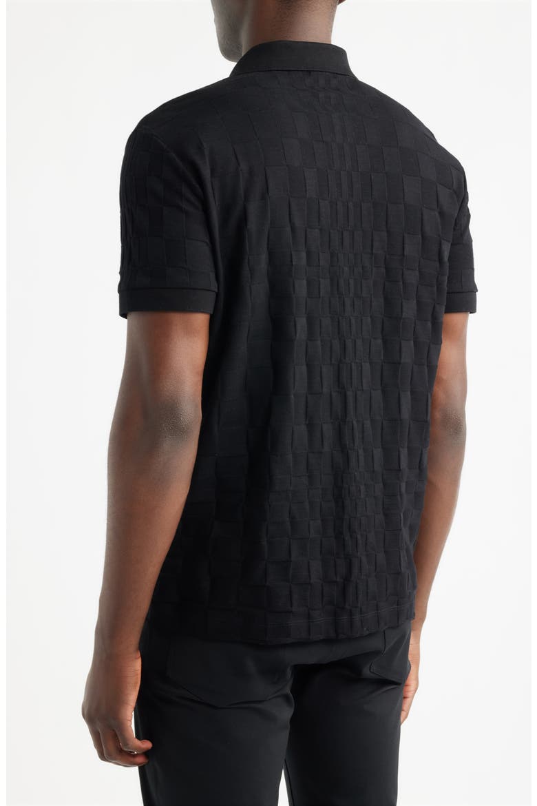 Porsche Spirit 70 Logo Jacquard Polo, Alternate, color, BLACK