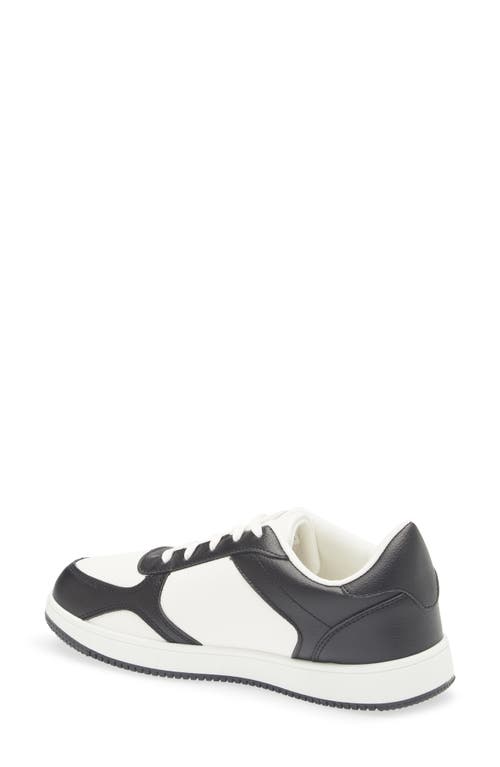 Danskin Two-toned Court Sneaker In Black/black