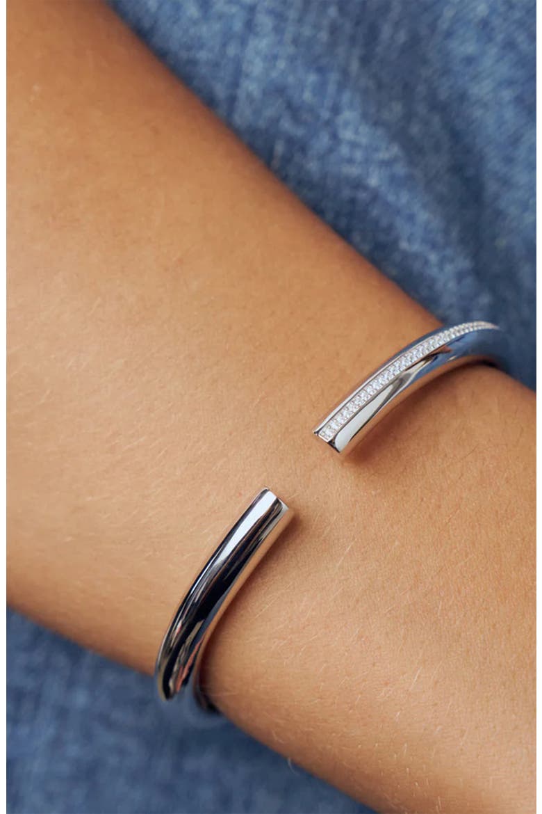 Palermo Bangle, Alternate, color, Sterling Silver