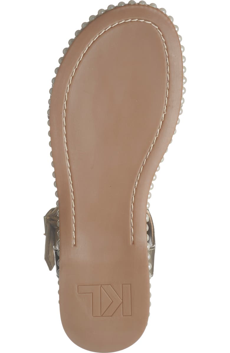 KARL LAGERFELD PARIS Claire Sandal, Alternate, color, White Gold
