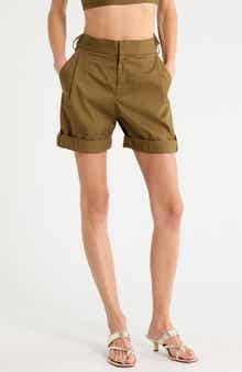 Elio High Waist Cotton Shorts
