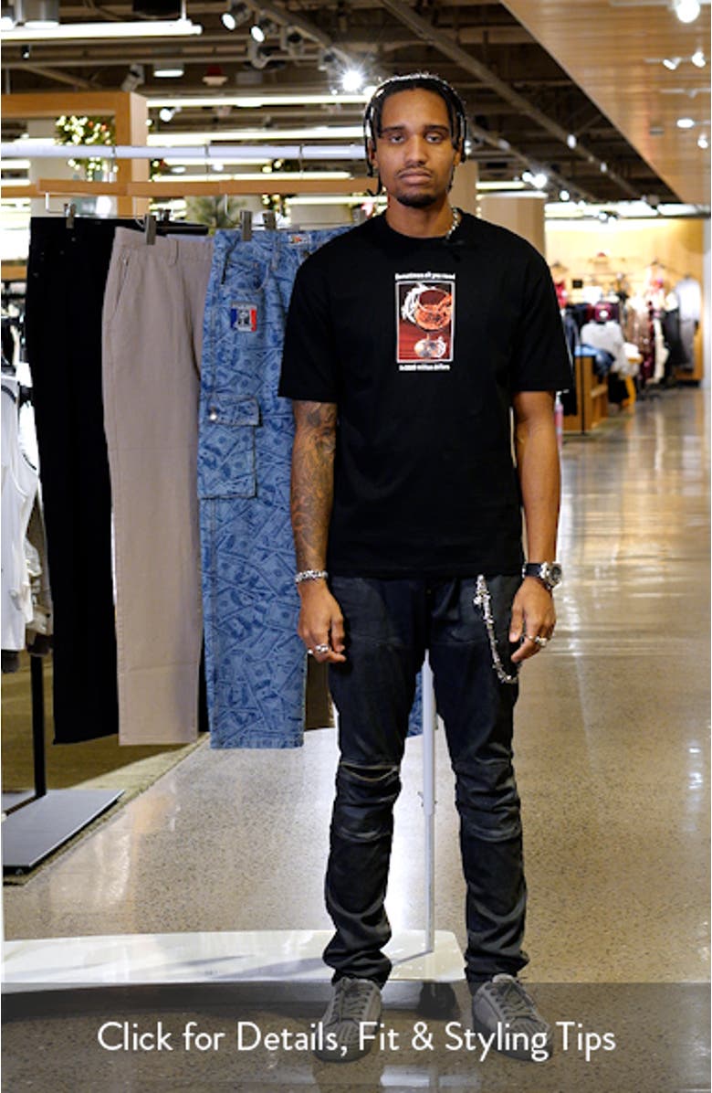 Red Wine Cotton Graphic T-Shirt, sales video thumbnail