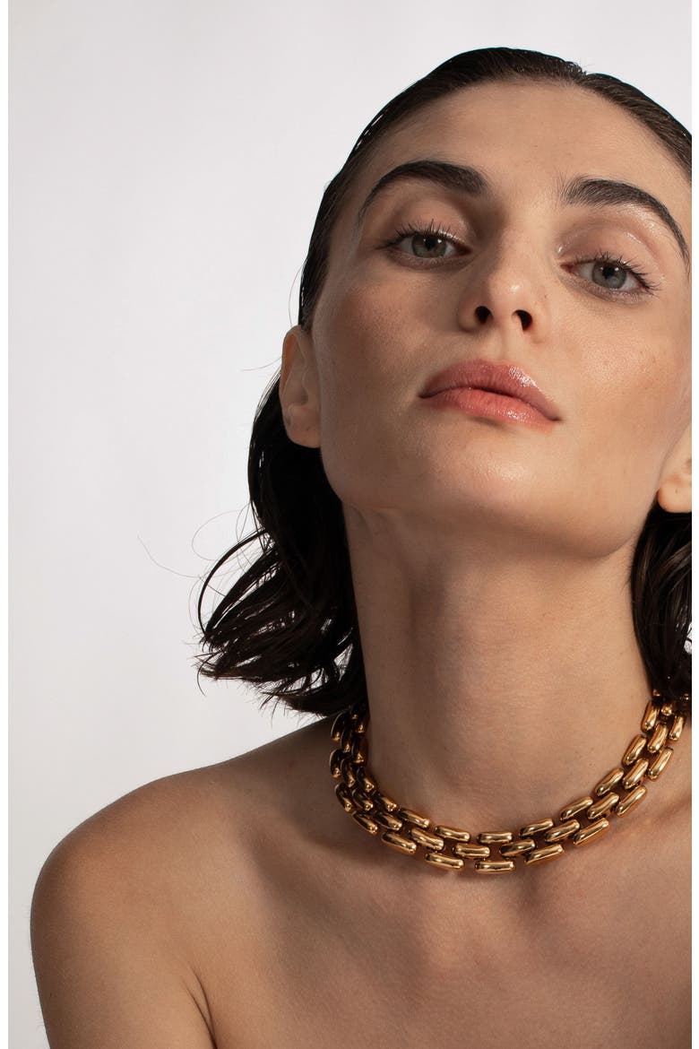 Phoebe Necklace, Alternate, color, GOLD