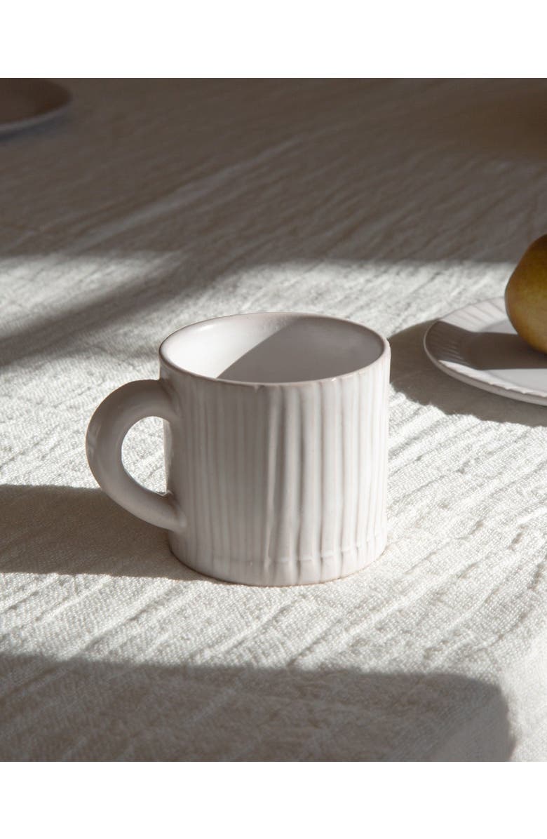 Une Vie Nomade Cloud Lines Mug, Alternate, color, White