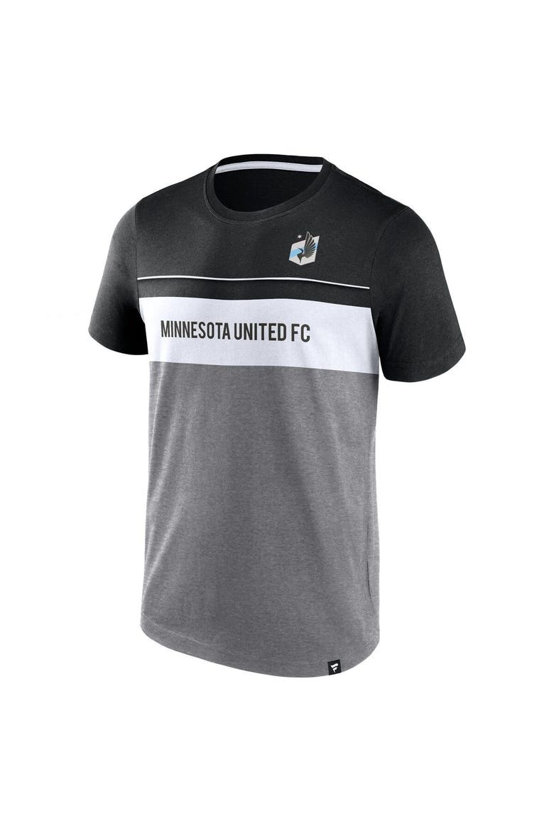 Men's Fanatics Branded Black/Gray Minnesota United FC Striking Distance T-Shirt, Alternate, color, Gray