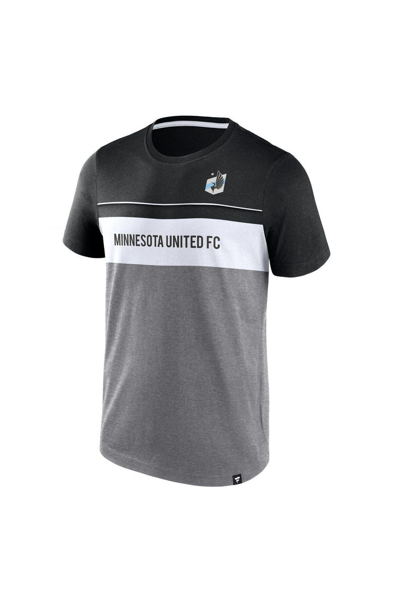 FANATICS Men's Fanatics Branded Black/Gray Minnesota United FC Striking Distance T-Shirt, Alternate, color, 